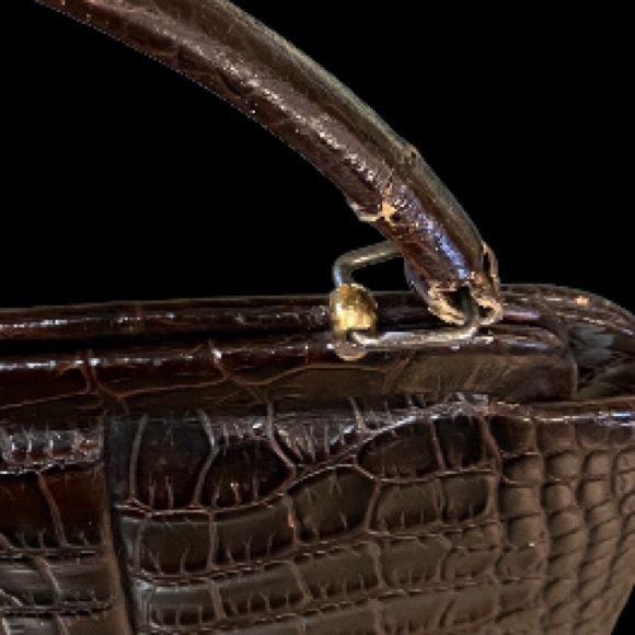 Vintage Goldline alligator top handle purse - Picture 8 of 8